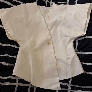 Elegant Cream Women's Top